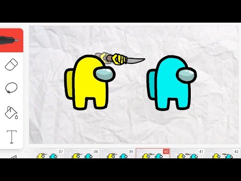 How To Make Among us Animation On Flipaclip (Finger Animation Process)