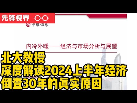 全网唯一：北大教授深度解读2024年上半年中国经济