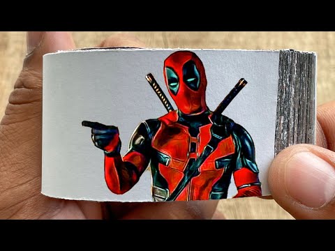 Deadpool & Wolverine Movie Flipbook #2 | Cavillrine Entry Scene Flip Book | Flip Book Artist 2025