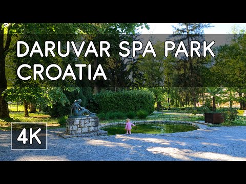 Walking Tour: Daruvar, Croatia - Park and Lake Walk - 4K UHD Virtual Travel