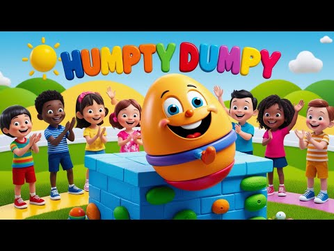 "🎵 Wobble & Sing! Humpty Dumpty’s Epic Wall Adventure | Fun Nursery Rhymes for Kids!"