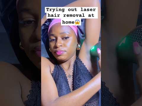 I tried out laser hair removal at home ft @DermRays laser device #laserhairremoval #painlesslaser