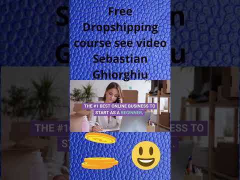 FREE  DROPSHIPPING  COURSE  see a video of Sebastian Ghiorghiu - #shorts #freecourse#dropshipping