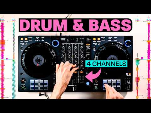 4 Deck Drum & Bass Mix (DJ Tutorial)