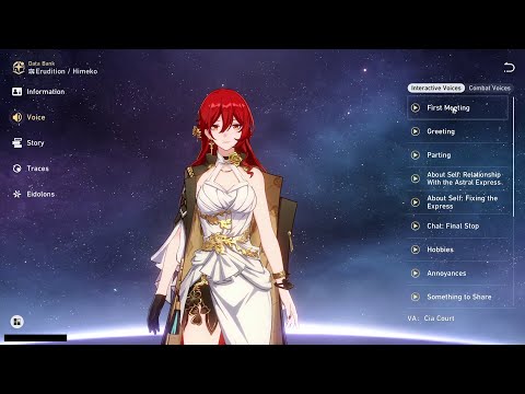 HIMEKO ALL VOICE LINES (ENGLISH)