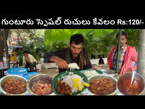 Hardworking Man Selling Street Meals | Cheapest Street Meals | Hyderabad Roadside Food #indianfood