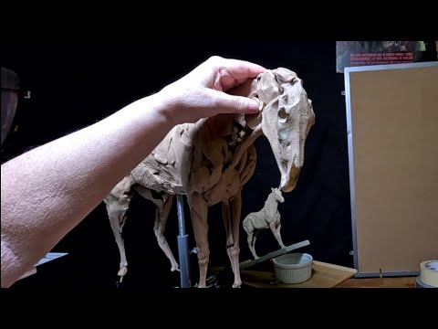 TruForm Horse Armature   Horse's Chest and Neck Started