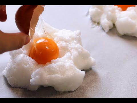 #31 雲朵蛋 / 半熟, 柔軟, 簡單美味 ! Cloud Eggs / Medium Cooked, Soft, Simple and Delicious !【黃子橙Zicheng】