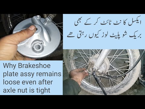 Brakeshoe Plate Assy Remains Loose Even After Axle Nut is Fully Tight