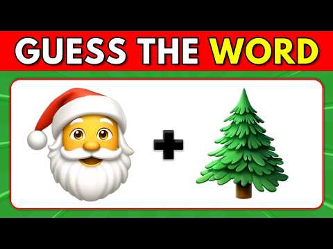 Guess the WORD by Emojis 🎅🤔 Christmas Edition 🎁🎄 Christmas Quiz ⭐️ | Emoji Quiz ⛄️