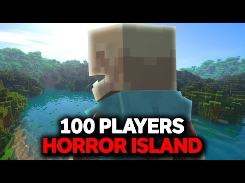 I Invited 100 Players to Horror Island in Minecraft