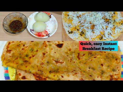 10 Minutes Breakfast with Potato | Easy Potato Recipe | potato masala paratha