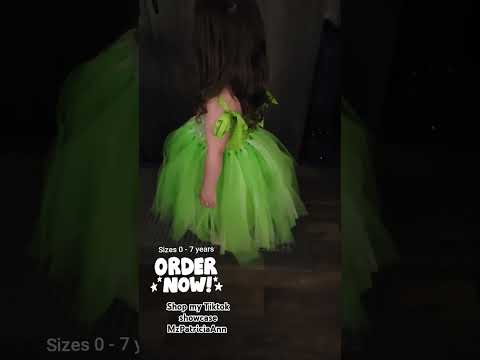 Green Princess Dress Light #princess #princessdress #kidsclothes #kidsfashion #dressup #lightupdress