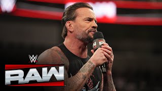 CM Punk responds to John Cena's Royal Rumble announcement: Raw, Jan. 13, 2025