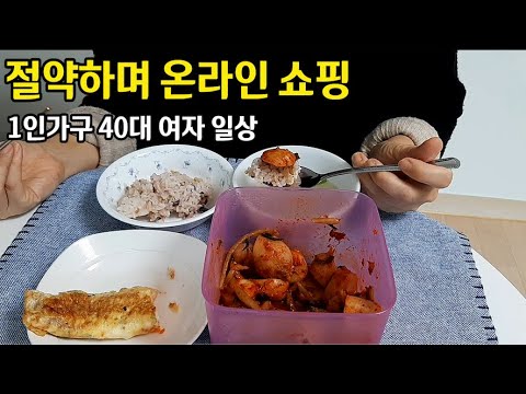 40대1인가구 일상 브이로그 vlog 온라인 쇼핑, 앱테크 , 집밥 혼밥, 대화가 필요해