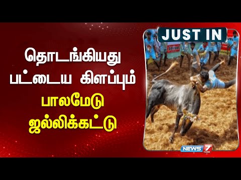 தொடங்கியது பட்டைய கிளப்பும் பாலமேடு ஜல்லிக்கட்டு | Palamedu Jallikattu 2025