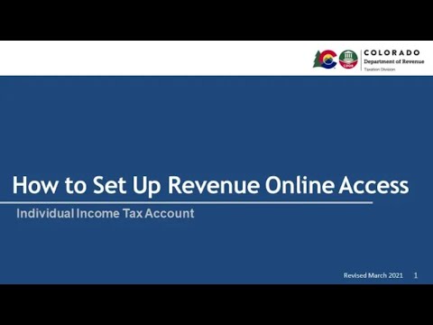 How to Set Up an Individual Revenue Online Account