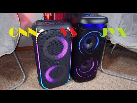 JYX T20-T vs ONN Large Party Speaker Gen 2 🤔 Did They Update the ONN? Both 🔋Battery Powered