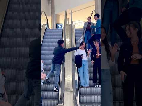 Chek Touching prank 😂 on Escalator #shorts #shortsfeed #treandingprank #reaction #funny #comedy #yt