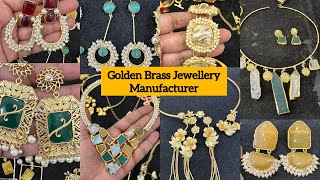 Jaipur Jewellery Wholesale Market| Silver Golden Brass Jewelry Manufacturer | #brassjewellery