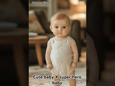 Cute baby X super hero baby !! #shorts  #mahadeva films #yt shorts