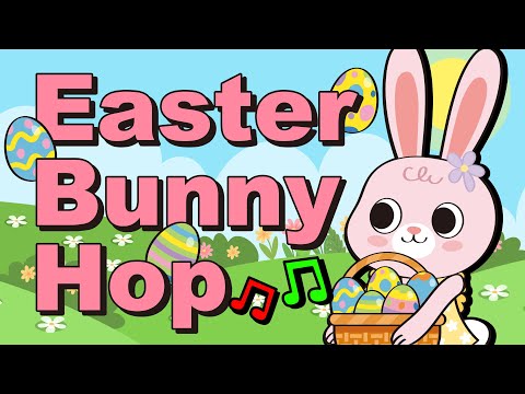 Easter Bunny Hop! Cute Bunny Easter Song for kids #AwesomeKidsSongs