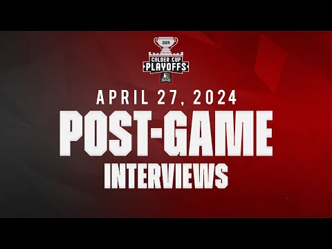 4 - 27 -24 | Post Game Interviews | Rockford IceHogs