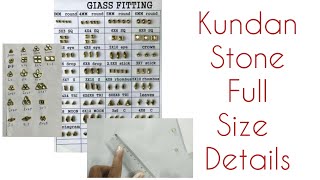 How to measure a kundan stone|kundan stone sizes|silk thread kundan stone design