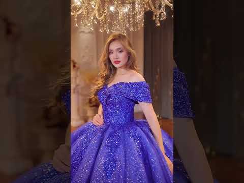 Blue quinceanera dress by Amanda Novias