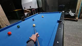 7 ft. foldable pool table 9-ball practice...