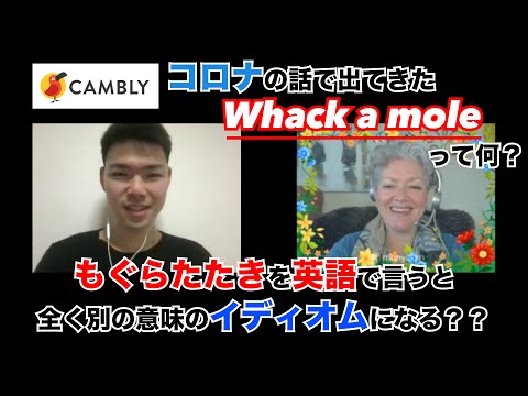 もぐらたたきを英語で言うと別の意味のイディオムに？ / Camblyでネイティブとコロナについて話してみた