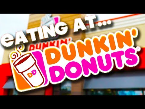 EATING AT - DUNKIN DONUTS - ORLANDO - FLORIDA