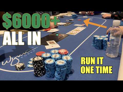 Miracle $6000+ ALL IN Pot!!! No Way In Hell I’m Leaving! LONGEST Session! Poker Vlog Ep 276