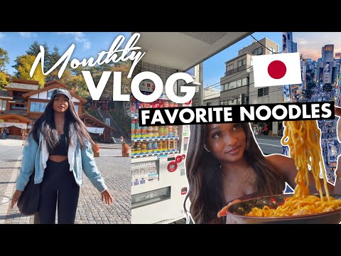 JAPAN MONTHLY VLOG | Shopping, How i braid my hair, Cameras for Youtube, My favorite Noodle shop!