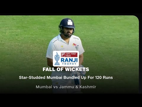 Mumbai vs Jammu Kashmir Ranji Trophy Day 1 Highlights 2025 | Ranji Trophy Highlights 2025