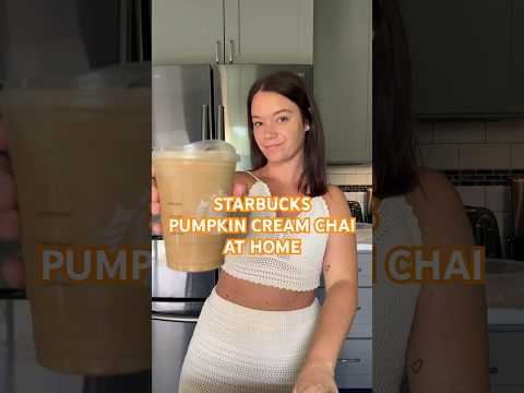 #starbucks #pumpkin #cream #chai #athome #coffee #barista #easy #pumpkinpiesauce #falldrink