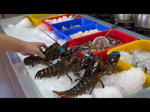 Amazing Boston Lobster Porridge Cooking Skills/浮誇!波士頓龍蝦粥-Taiwan Street Food