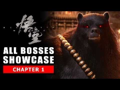 Black Myth Wukong All Bosses Showcase Chapter 1 - Journey to the West Sun Wukong