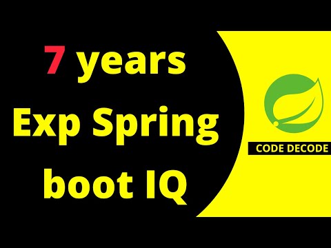 Java Spring boot Interview Questions and Answers for 7+ years of Experienced candidate | Code Decode