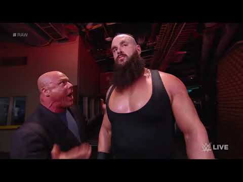 Braun Strowman is the Last Man Standing at Back Stage   Raw, Jan  29, 2018