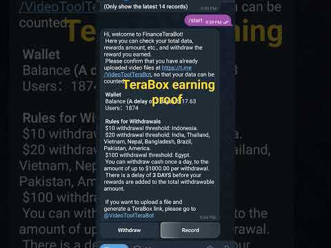 TeraBox Online Earning Proof part 27 #shortsvideo #trendingshorts #youtubeshorts #trendingreels