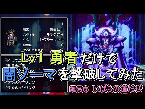 【ソロ】Lv1勇者だけで、闇ゾーマを撃破してみた【ドラゴンクエストⅢ　HD-2D】【難易度 いばらの道だぜ】【ネタバレ注意】