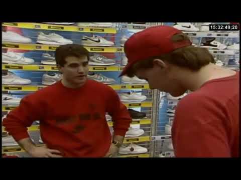 Shoe shopping at a mall in 1989