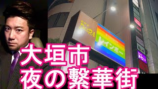 人口15万5千！岐阜県大垣市-夜の繁華街(大垣駅市街地）を散策！岐阜市に次いで県内2番目の都市Ogaki city in Japan