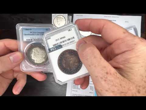 First Submission to NGC. PCI Crack out toners. 20 Morgan and Peace Silver Dollars. Will they Grade?