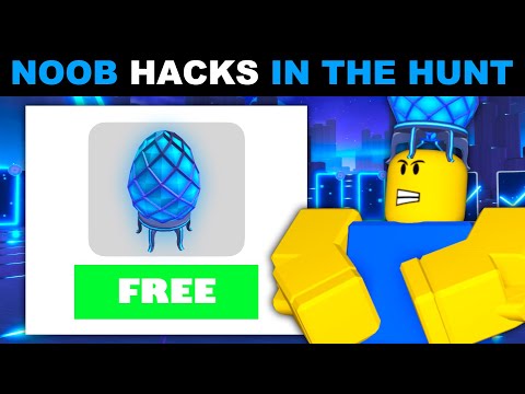 NOOB CHEATS For 100 BADGES In THE HUNT... (a Roblox Story)