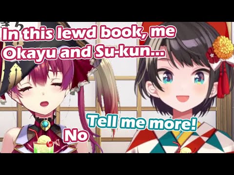 Subaru found out Marine and Okayu was looking at lewd books where... [hololive/ENG Sub]