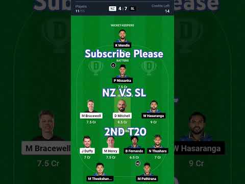 NZ vs SL Dream11 Prediction, New Zealand vs Sri Lanka Dream11 Team, NZ vs SL T20 Dream11 Prediction