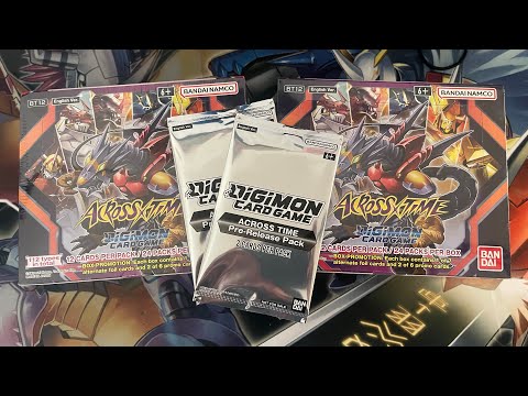 Digimon TCG Bt12 Across Time Double Box Opening!