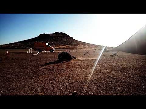 Shooting from prone 15 yards steel targets